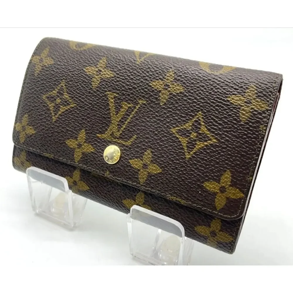 Auth Louis Vuitton Monogram Porte monnaie zip wallet NS121066, 8912AN